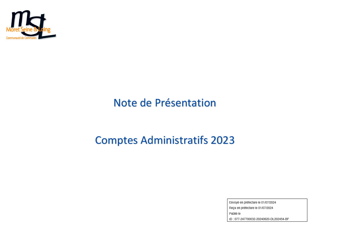 Compte administratif 2023 CCMSL