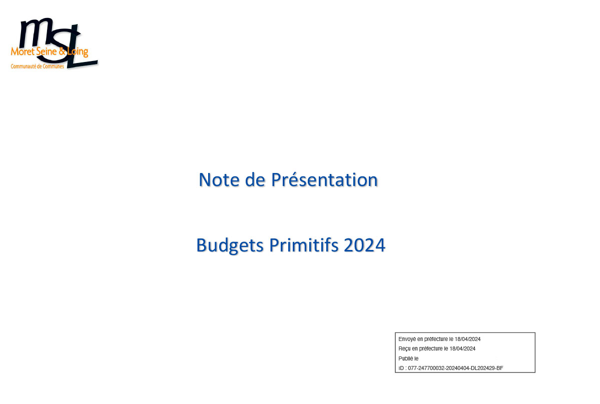 Budgets primitifs 2023 CCMSL
