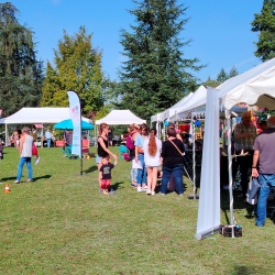 Des stands...et des visiteurs