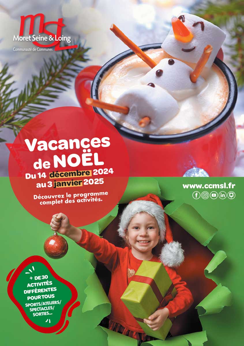 Programme des activités pendant les vacances de Noël 2024